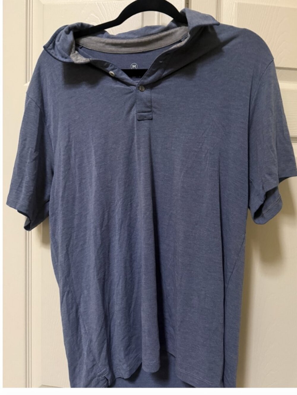 Free Fly Bamboo Flex Polo Men's M Blue Performance Stretch
